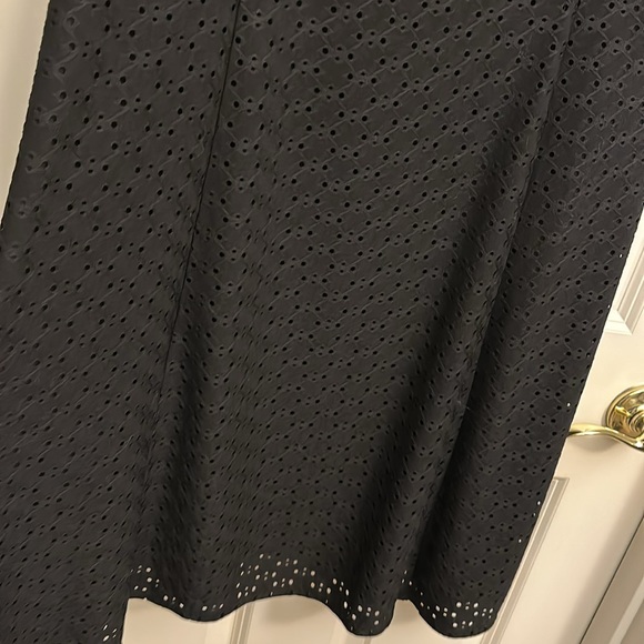 NWT WHBM Sleeveless Eyelet Fully Lined A-Line Dress w/Square Neck - Picture 4 of 8